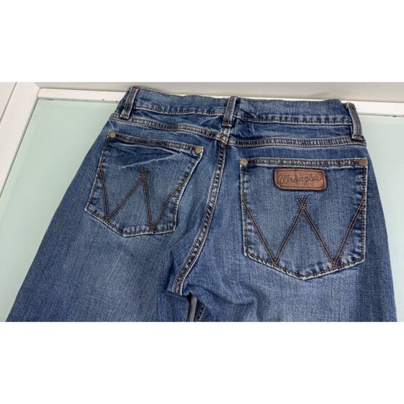 Wrangler Retro Men Jeans Slim Fit Straight Leg 29X33 Rodeo Denim Western Cowboy - Picture 2 of 13